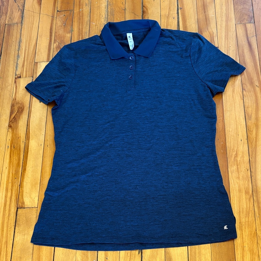 Kyodan Women's Navy Short Sleeve Polo - Golf Tee - Size LARGE